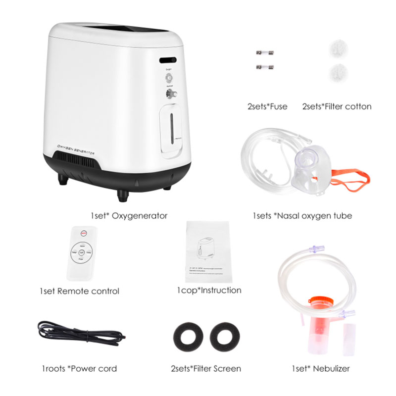 Quality 7L Home Use Portable Oxygen Generator Price factory Sale infrared remoted control Oxygen Concentrator for sale