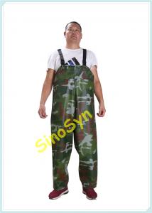 Quality FQY1904 Army-Camouflage PVC Safty Chest/ Waist Protective Working Fishery Men Pants for sale