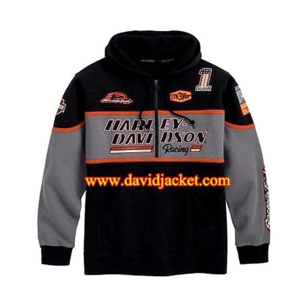 Harley davidson pullover hooded sweatshirt