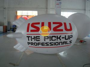 Quality Inflatable 0.18mm PVC Helium Zeppelin , Exhibition Digital Printing Helium Airships for sale