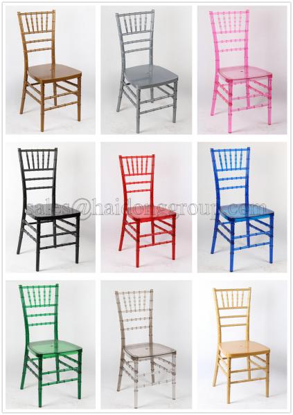 Banquet Black Plastic Resin Chiavari Chair Knock-Down , UV Protect