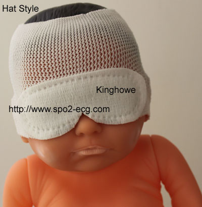 Quality Hat Style Neonatal Phototherapy Eye Mask L S M Size Soft Touch Single Use for sale