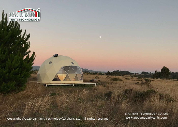 Quality 8m Diameter  Geodesic Dome Glamping Tent For Outdoor Hotel Reception for sale