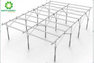 Quality Foldable Rolling Aluminum Ground Mount Solar Racking System With Adjustable Structure for sale