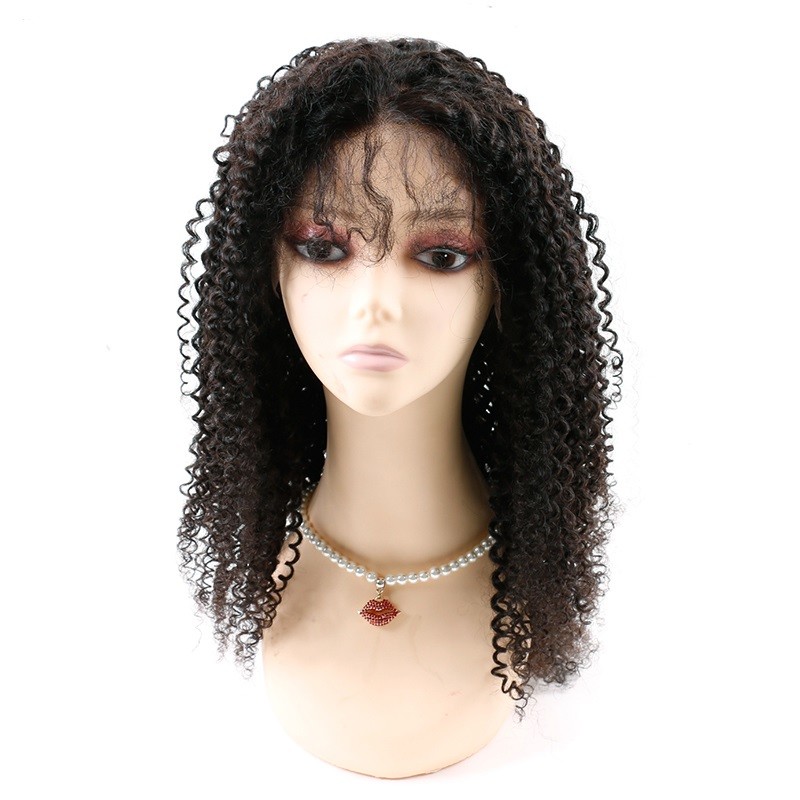 Quality Kinky Curly Front Lace Wigs , Lace Front Full Wigs Human Hair 8A Grade for sale