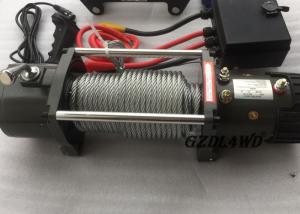 Quality 12v Truck Heavy Duty Electric Winch 8.3mm Steel Wire 9500lbs For Off Road for sale