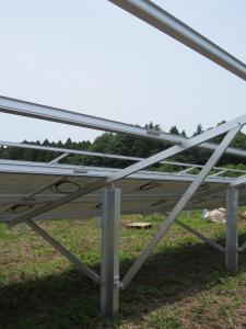 Quality Silver Anodized Solar Ground Mount System / Solar Energy Systems Single Pole for sale