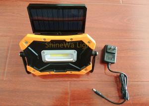 Quality Portable Solar Rechargeable Led Work Light 900 Lumen With Adjustable Panel for sale