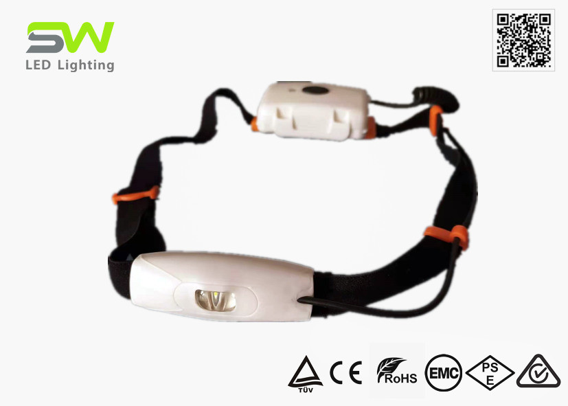 Quality Wide Flood Beam Small 250 Lumens Trail Running Headlamp With Red Light Flashing for sale
