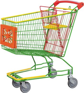 Quality Handheld Metal Wire Woven Supermarket Shopping Carts Basket for sale