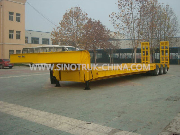 13.5M Low-bed Semi-trailer  3 PCS BPW axles 315/80R22.5 tyres  ABS  Optional