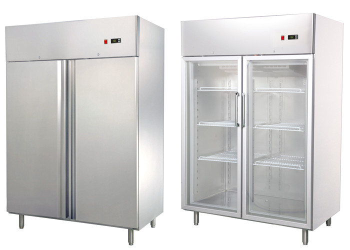 Buy CE Approved R290 Available 2 Door Commercial Freezer Commercial Kitchen Refrigeration Equipment at wholesale prices