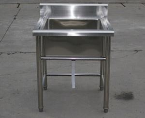 Quality Industrial Stainless Steel Shelving Restarant Equipment Wash Sink With Tap Hole for sale