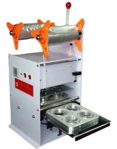 China Four Cups Plastic Cup Sealing Machine 220V 50HZ Cup Sealer Sealing Machine on sale