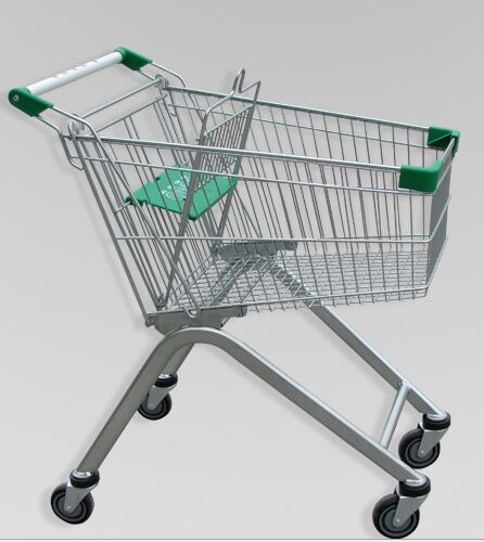 Quality Metal Luggage Shopping Trolley With Wheels , Supermarket Unfolding Cart 80L for sale