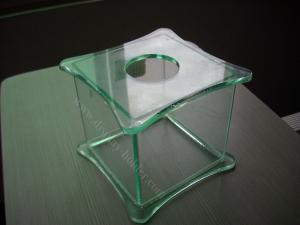 Quality clear Translucent Green Acrylic Tissue Box for sale