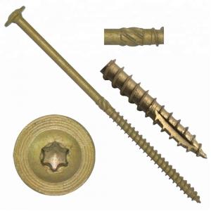 Quality Straw Rope Nail Construction Wood Screws Wafer Head Chipboard U Double Thread T17 for sale
