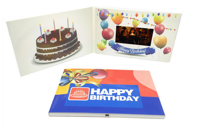 Quality Bespoke TFT Screen LCD Video Brochure for wedding Invitation , Full colors for sale