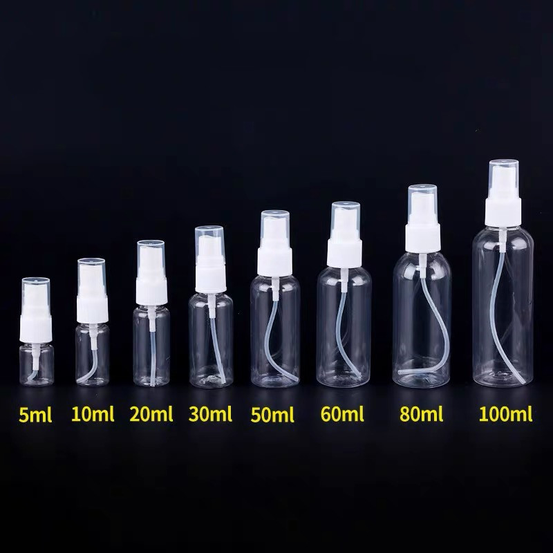Quality Refillable Clear Plastic Spray Pump Bottle , 50ml Pump Spray Bottle For Skincare Water for sale
