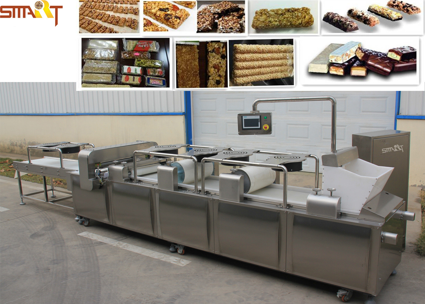 Quality Stainless Steel Cereal Bar Making Machine Siemens PLC Control for sale