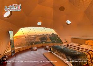 Quality Geodesic Dome Glamping Tent For Outdoor Hotel Reception for sale