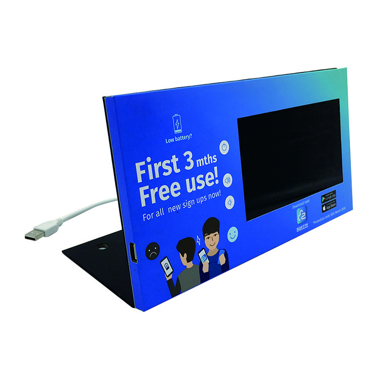 Quality 10 inch point of purchase pop video display with video play loop function in stores for sale