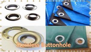 China Stainless Buttonholes/Brass Grommets/Aluminium Eyelet for Tarpaulin &Tent on sale