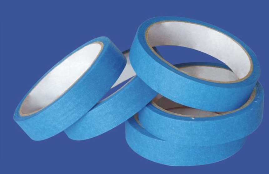 Quality High Performance Crepe Paper Blue Masking Tape For Humid Wall And Floor for sale