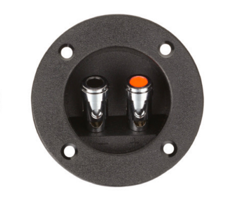 Quality Φ75mm Round Speaker Terminal Cup With Metal Binding Post Connectors for sale