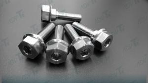 Quality Titanium Hex Flange Bolt GR5 M12-1.75x30 High Corrosion Resistance for sale
