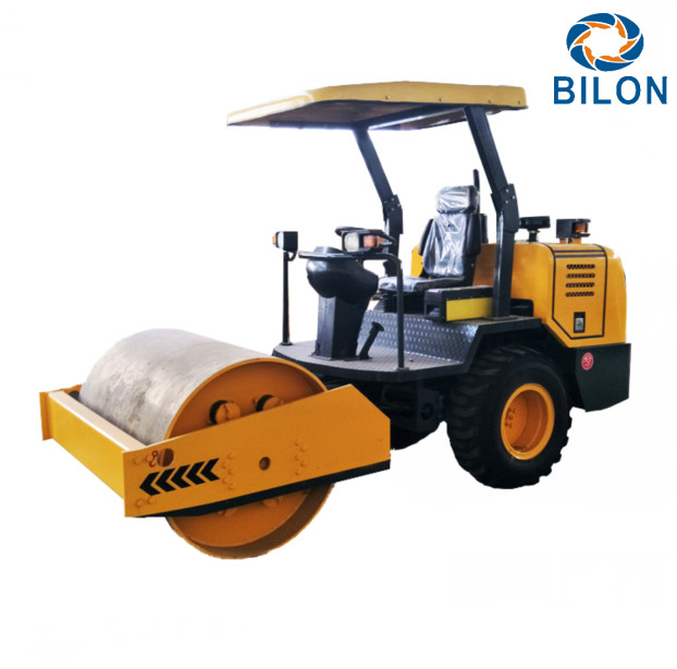 Buy Yellow 3.5 Ton  Single Drum Vibrator Road Roller With 22kw Diesel Engine at wholesale prices