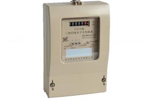 China Grey Color RF Anti Tamper Three Phase Electric Meter With Fully Sealed Package on sale