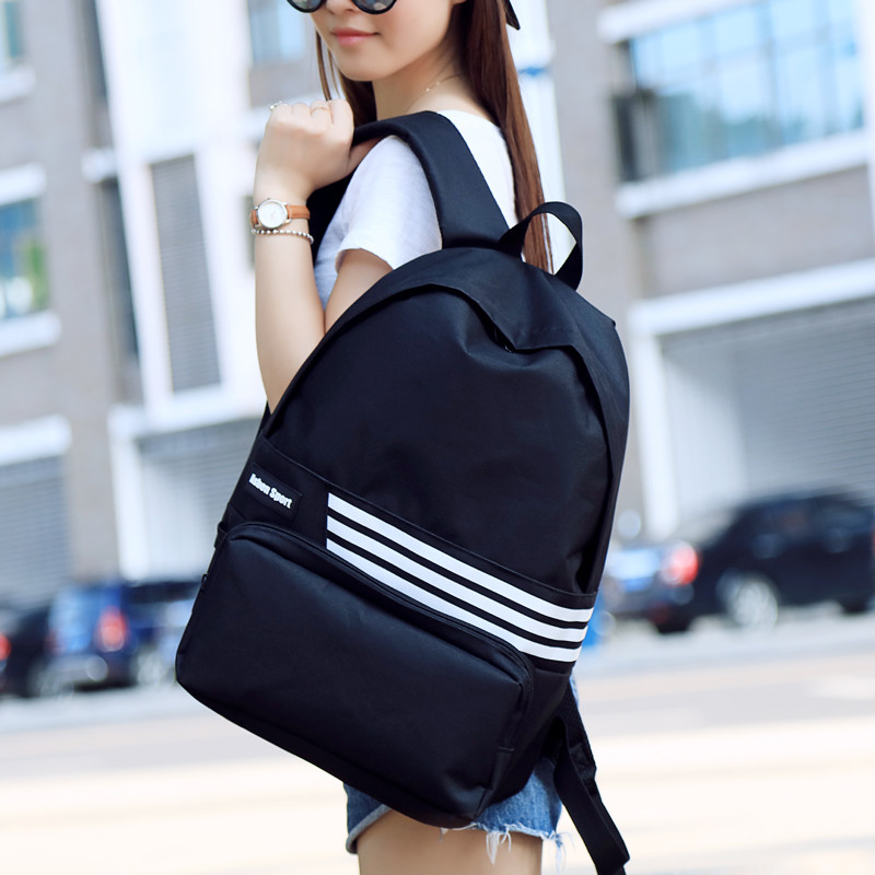 Buy College Wind Canvas Backpack Female Bag Of The Girl Of Primary High School Student Backpack Computer Bag at wholesale prices
