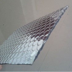 Quality Metalised Foil Single Air Bubble Wrap Heat Insulation 3-4mm Thickness for sale