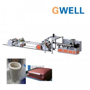 Quality GPPS Opaque Sheet Production Machine GPPS Plastic Sheet Extrusion Line Twin Screw Extruder for sale