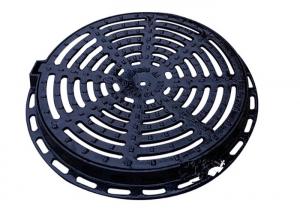 Quality 24" Ductile Round Cast Iron Drain Covers Sand Casting Apply To EN124 DIA for sale