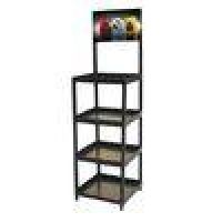 Quality Retail Display Rack floor stand with 3 fixed wire shelves for display Coco drink bottles for sale