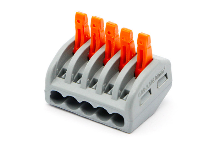 Quality 5 Way Led Light Operating Levers Quick Connect Terminal Block PCT-215 for sale