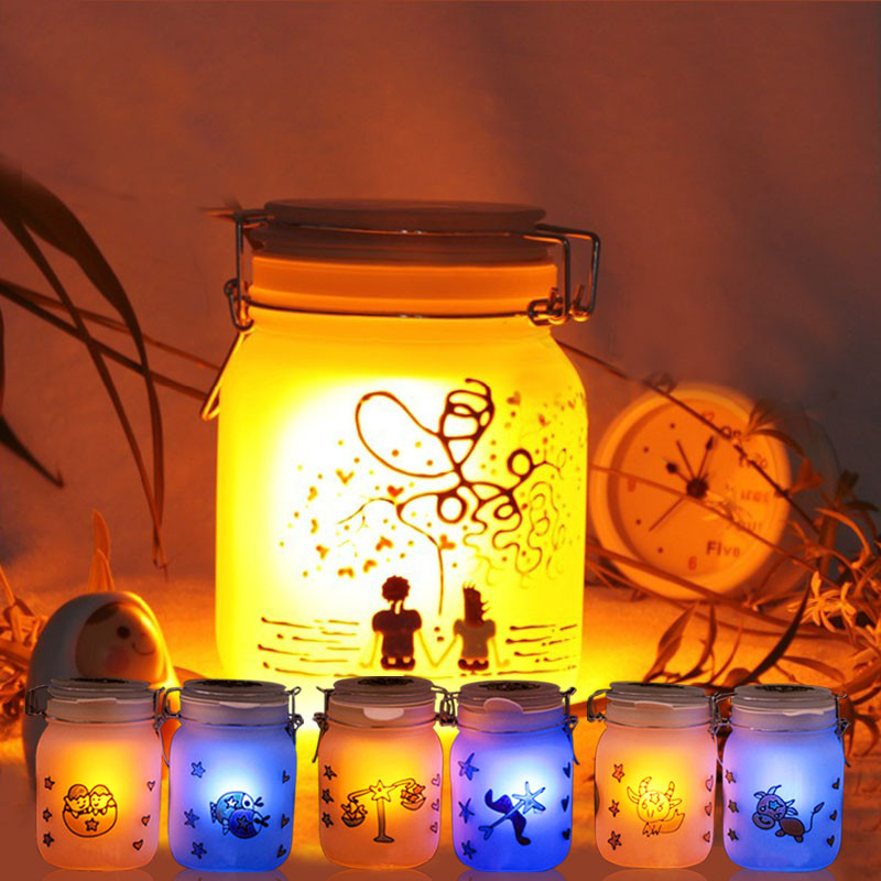 Quality Sun light Jar Frosted glass is an ingenious portable solar powered light. It looks like a storage jar for sale