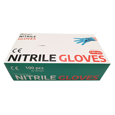 Buy ISO13485 ISO14001 Xl Xxl Medical Disposable Nitrile Gloves Powder Free at wholesale prices