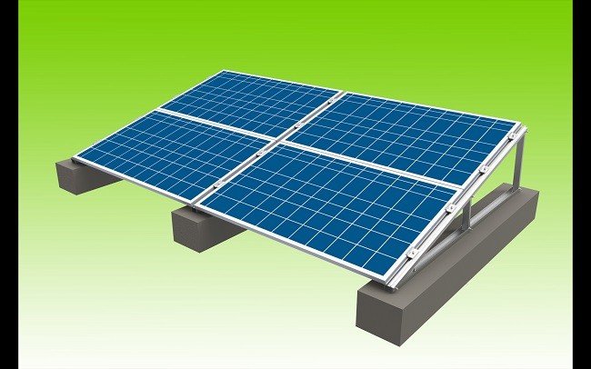 Quality Home Solar Rail Flat Roof Solar Mounting System / PV Panel Mounting Structures for sale
