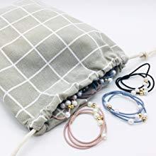 jewelry cotton linen storage pouch