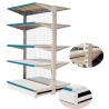 Buy cheap 0.5mm Back Board Cold Rolled Steel Supermarket Shelving 80kg / Layer , Anti - from wholesalers