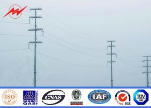 China 12sides 25ft 69kv Steel Utility Pole for Power Distribution structures with climbing rung on sale