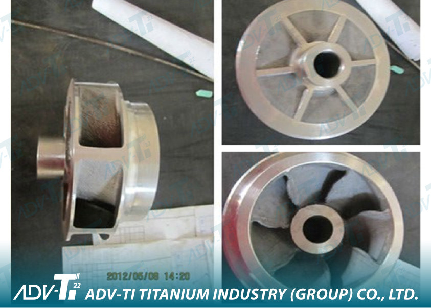 Quality High Temperature resistance Titanium Investment Casting Pump impeller-titanium impeller for sale