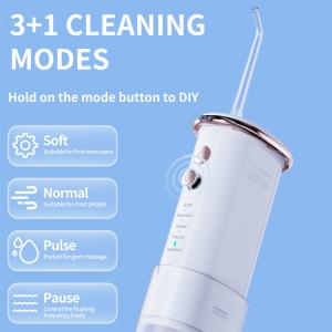 Quality 200ml Mini Water Flosser Oral Irrigator Supplier IPX7 Level 2000mAh Battery for sale