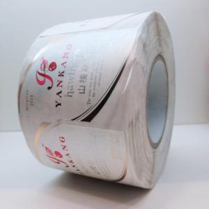 Quality Custom gold foil wine sticker Printing roll with Spot UV adhesion sticker for sale