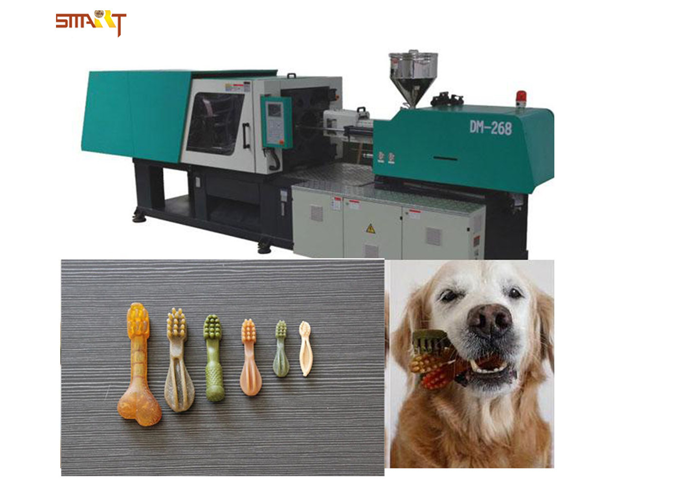 Quality Moulded Pet Treats Injection Molding Machine For Chewing Dog Snacks for sale