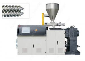 Quality Conical Plastic PVC Pipe Extrusion Machine , PVC Profile Extrusion Line With Bimetal Screw for sale
