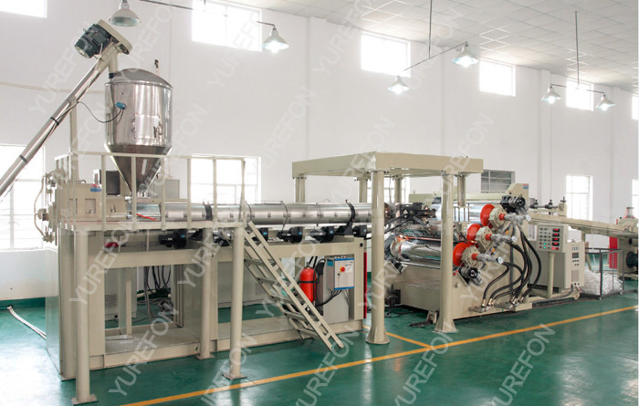 Quality Automatic Sheet Extruder Production Line With PET Non - Crystallization Extruding System for sale
